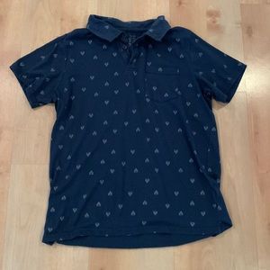 Kids Blue Collared Shirt Size Large